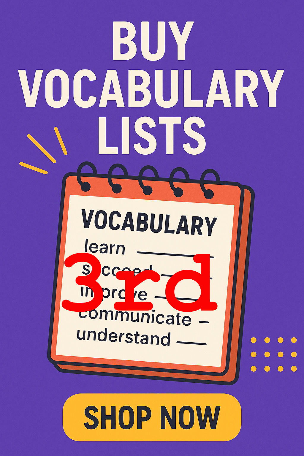 Word Up - Third Grade Vocabulary Words