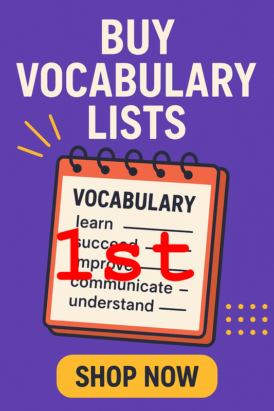 Word Up - First Grade Vocabulary Words