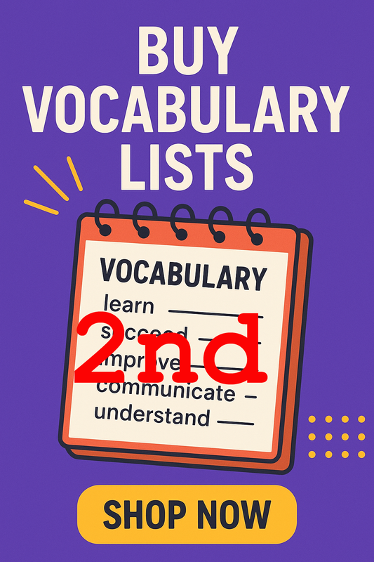 Word Up - Second Grade Vocabulary Words