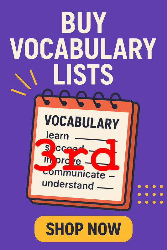 Word Up - Third Grade Vocabulary Words