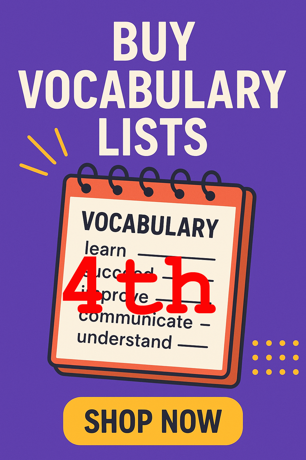 Word Up - Fourth Grade Vocabulary Words
