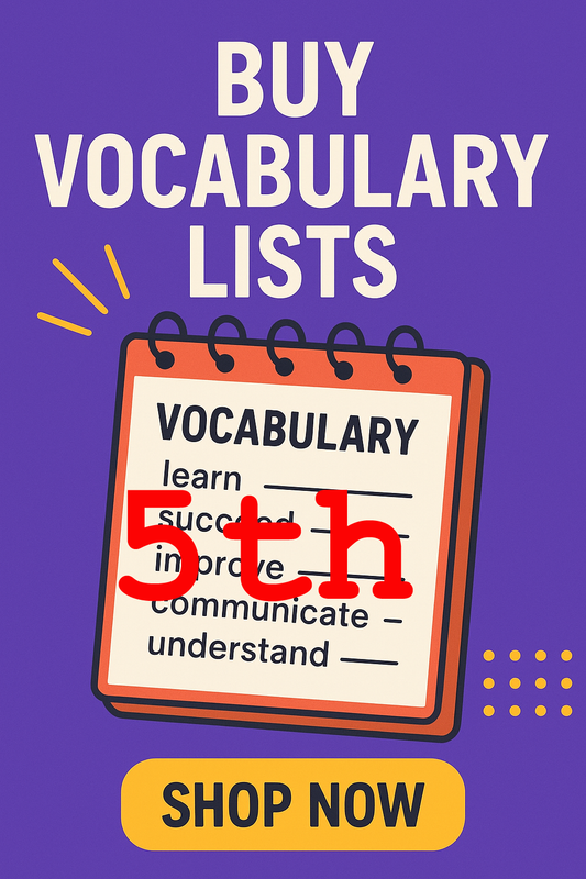 Word Up - Fifth Grade Vocabulary Words